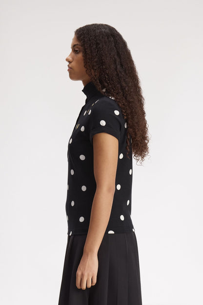 Amy Winehouse Polka Dot Polo Shirt