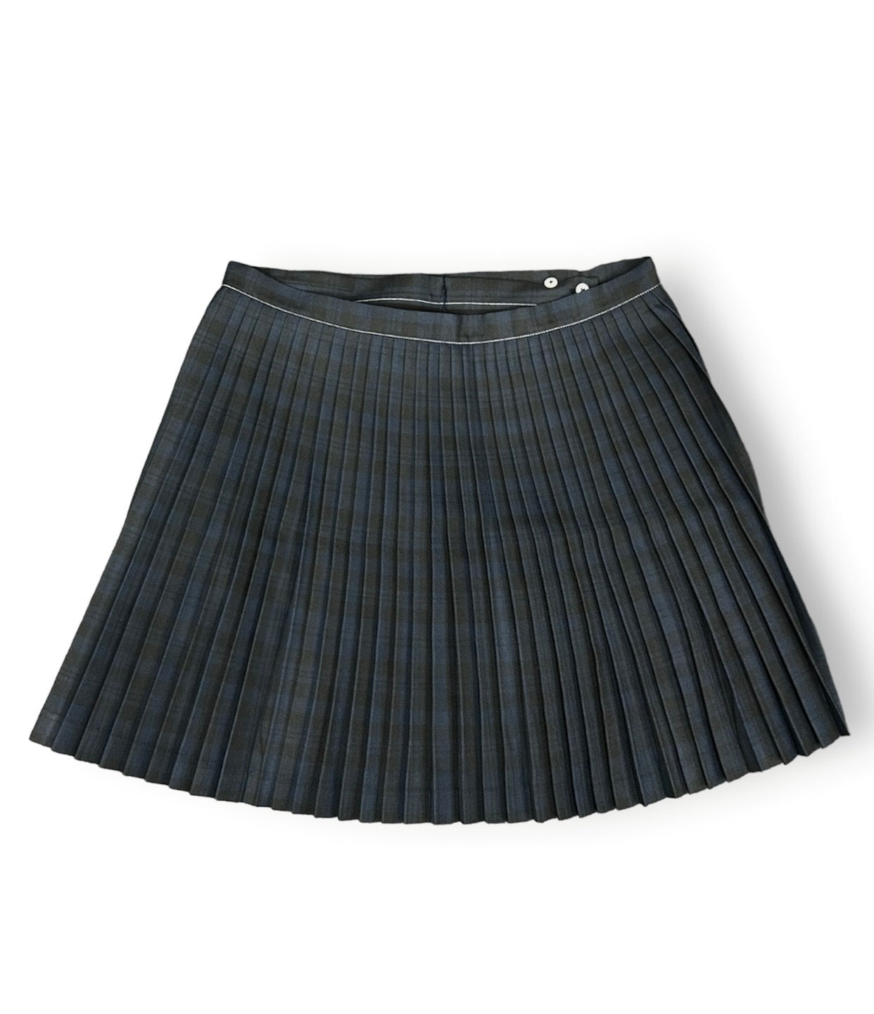 Fred Perry Black x Le Kilt  Tonal Tartan Tennis Skirt