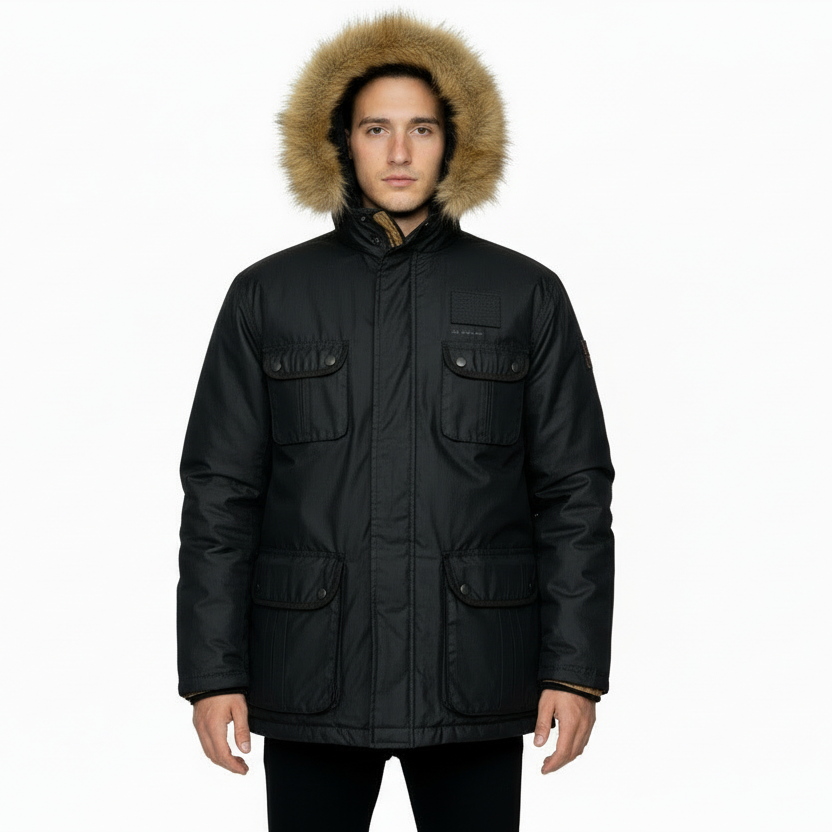 Ben Sherman Parka Gris Anthracite