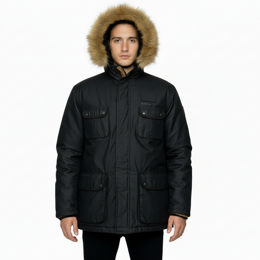Ben Sherman Charcoal Parka Jacket