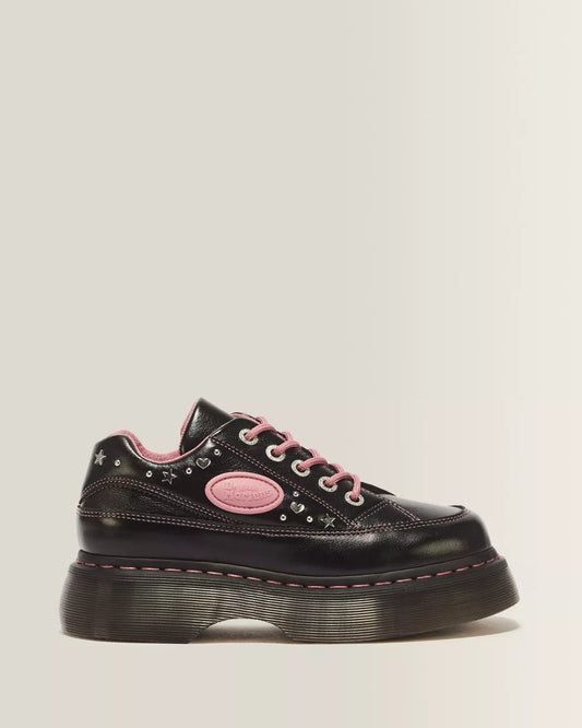 Buzz 5 Eye Hearts & Stars Milled Gloss Leather Shoes
