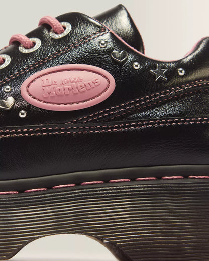 Buzz 5 Eye Hearts & Stars Milled Gloss Leather Shoes
