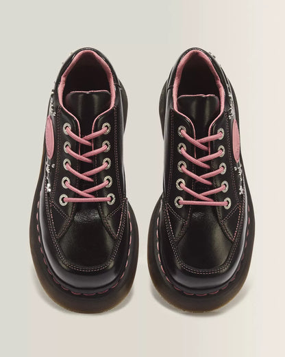 Buzz 5 Eye Hearts & Stars Milled Gloss Leather Shoes