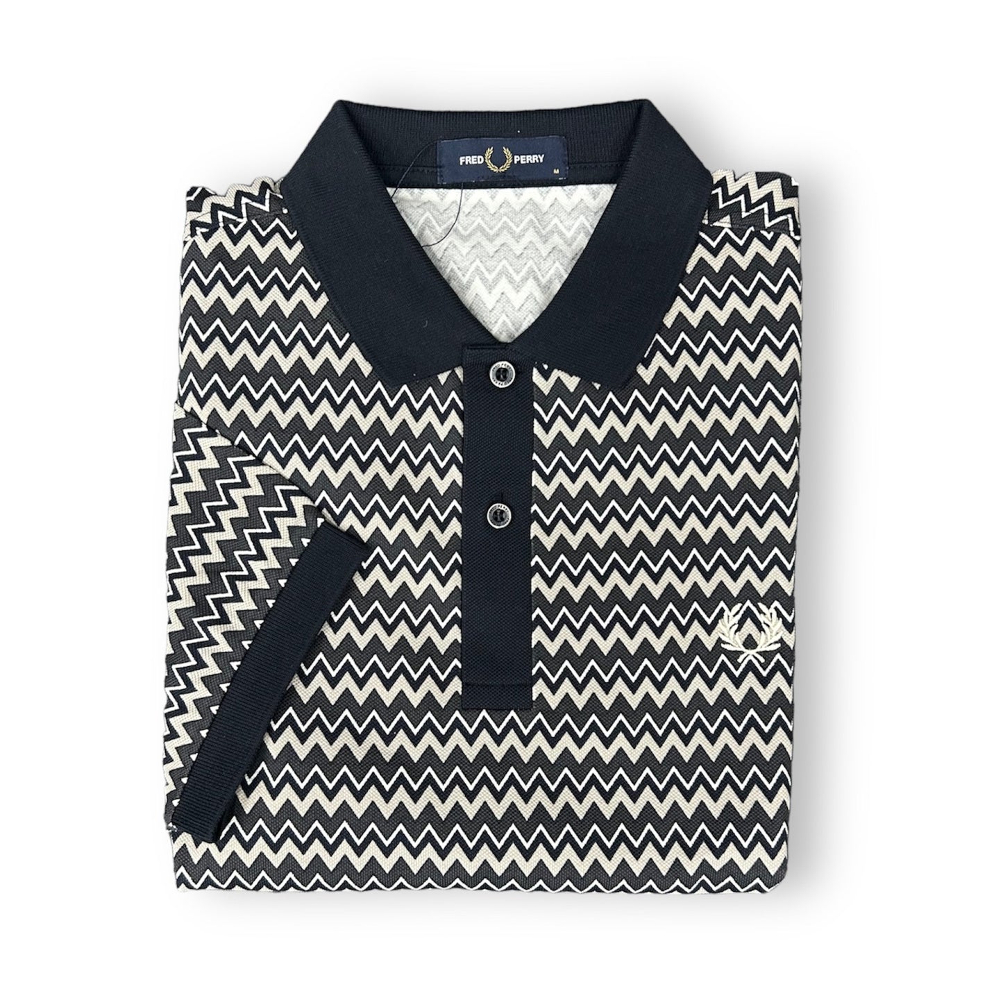 ZigZag Print Fred Perry Shirt