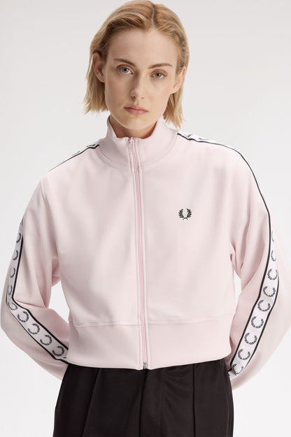 Cropped Taped Track Jacket