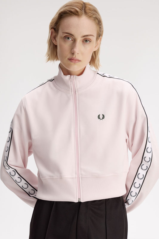 Cropped Taped Track Jacket