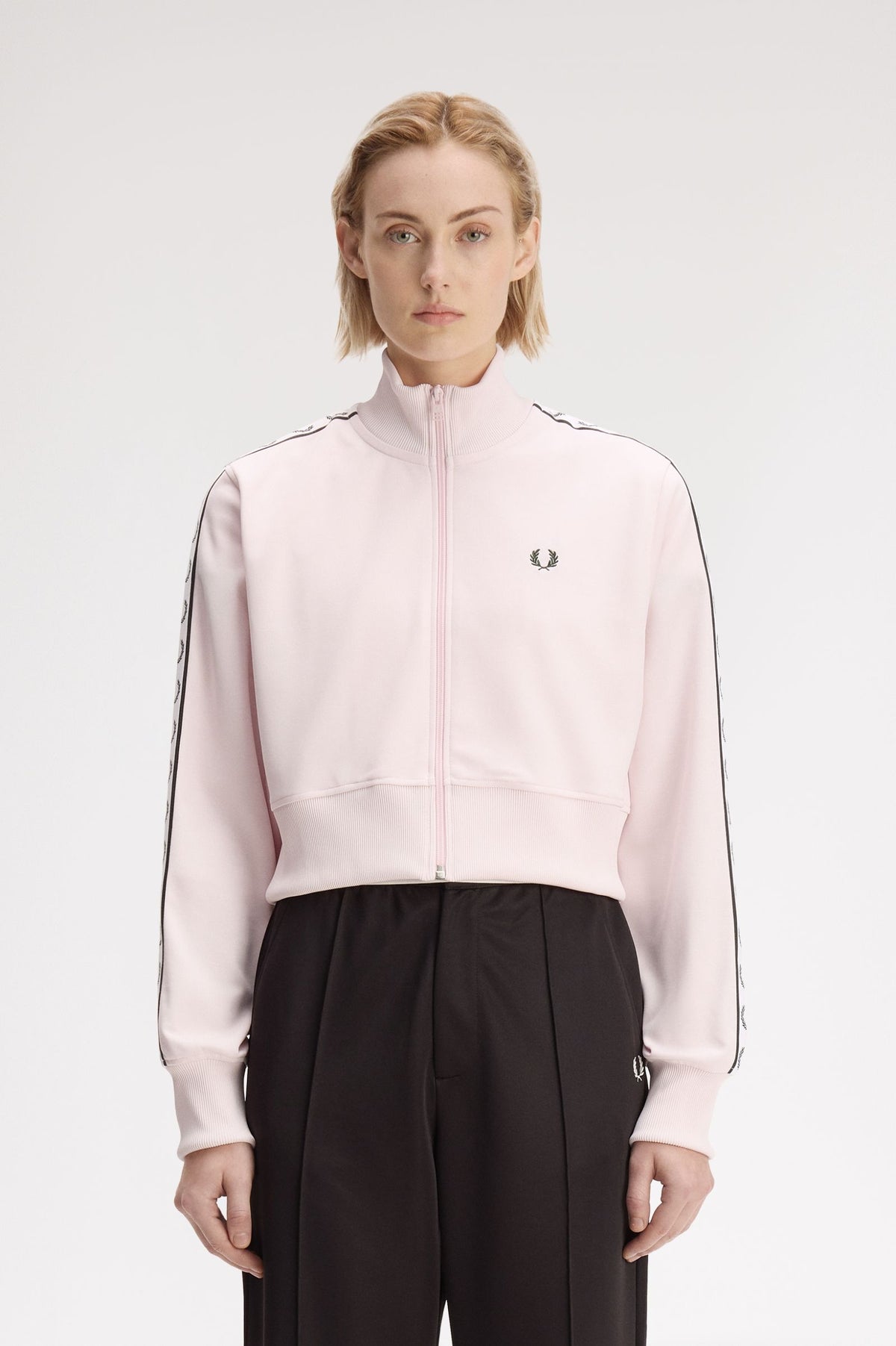 Cropped Taped Track Jacket