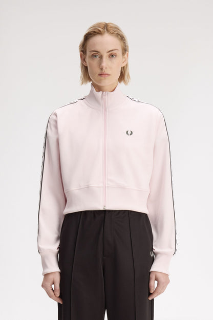 Cropped Taped Track Jacket