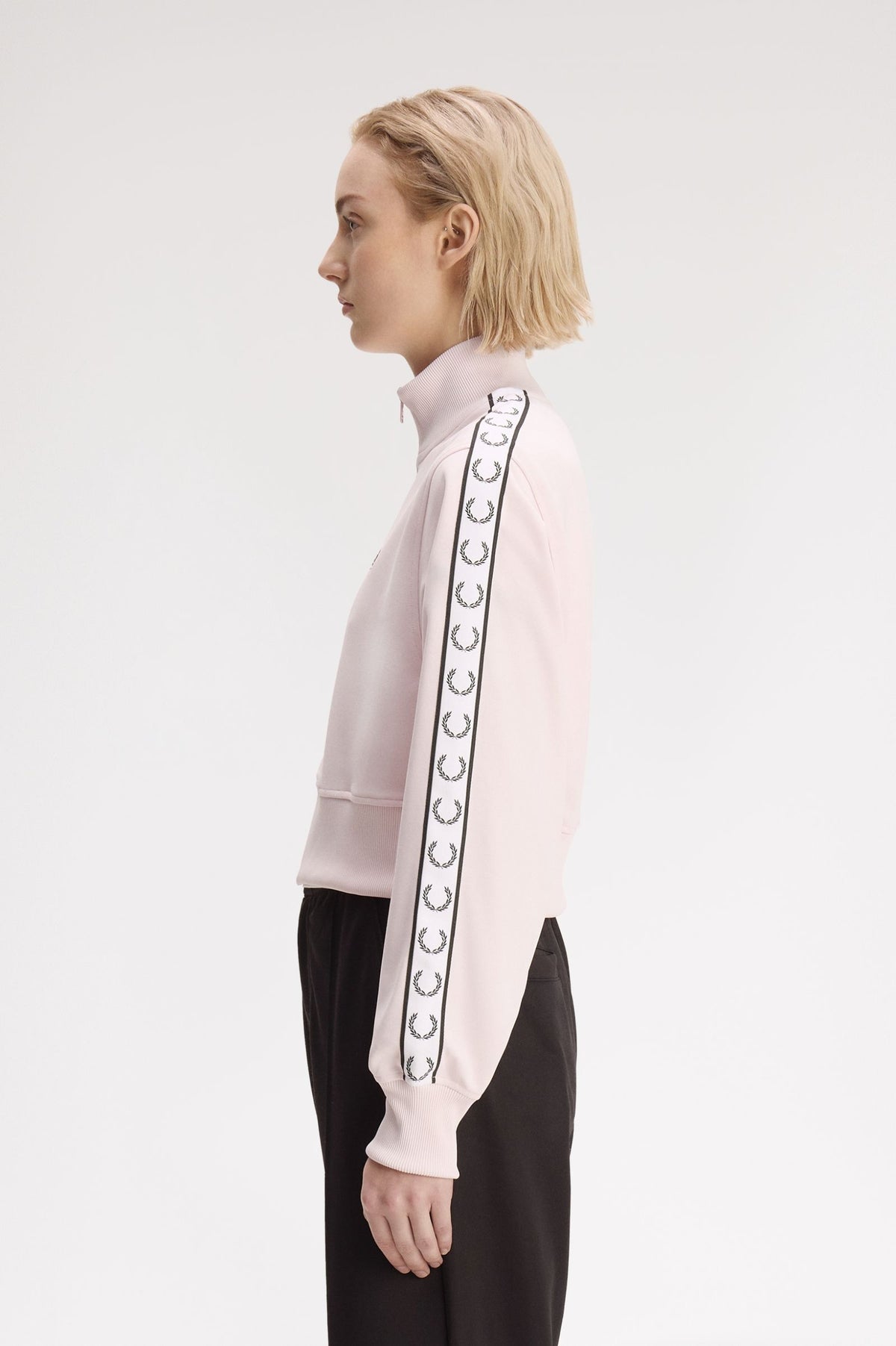 Cropped Taped Track Jacket