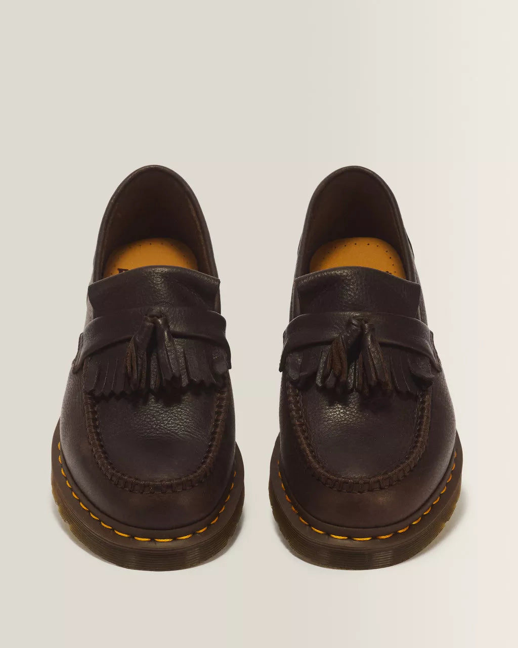 Adrian Yellow Stitch Ambassador Leather Loafers