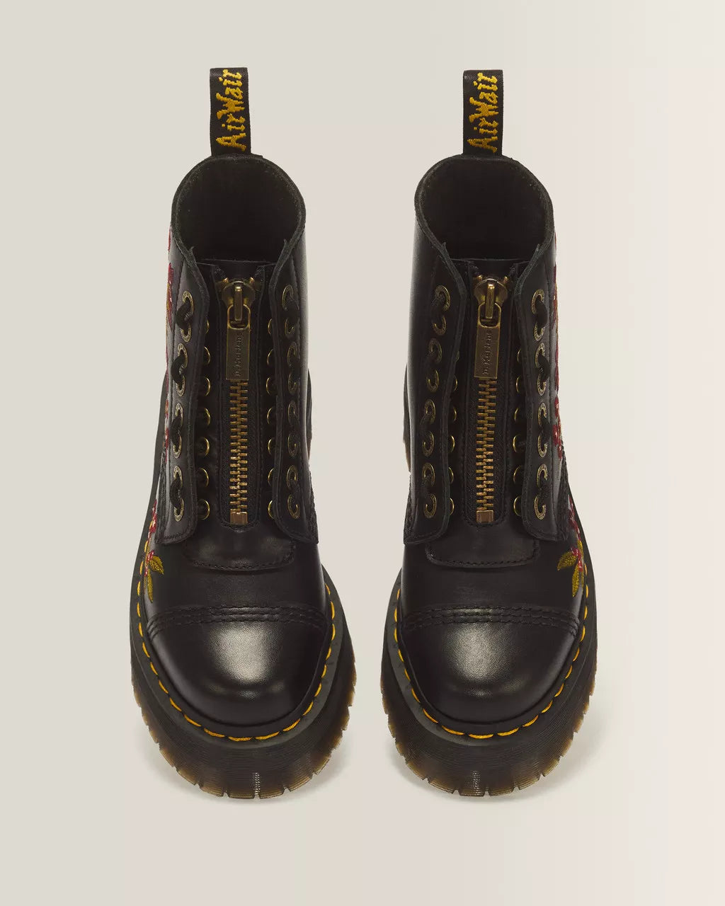 Sinclair Floral Wanama Leather Lace Up Boots
