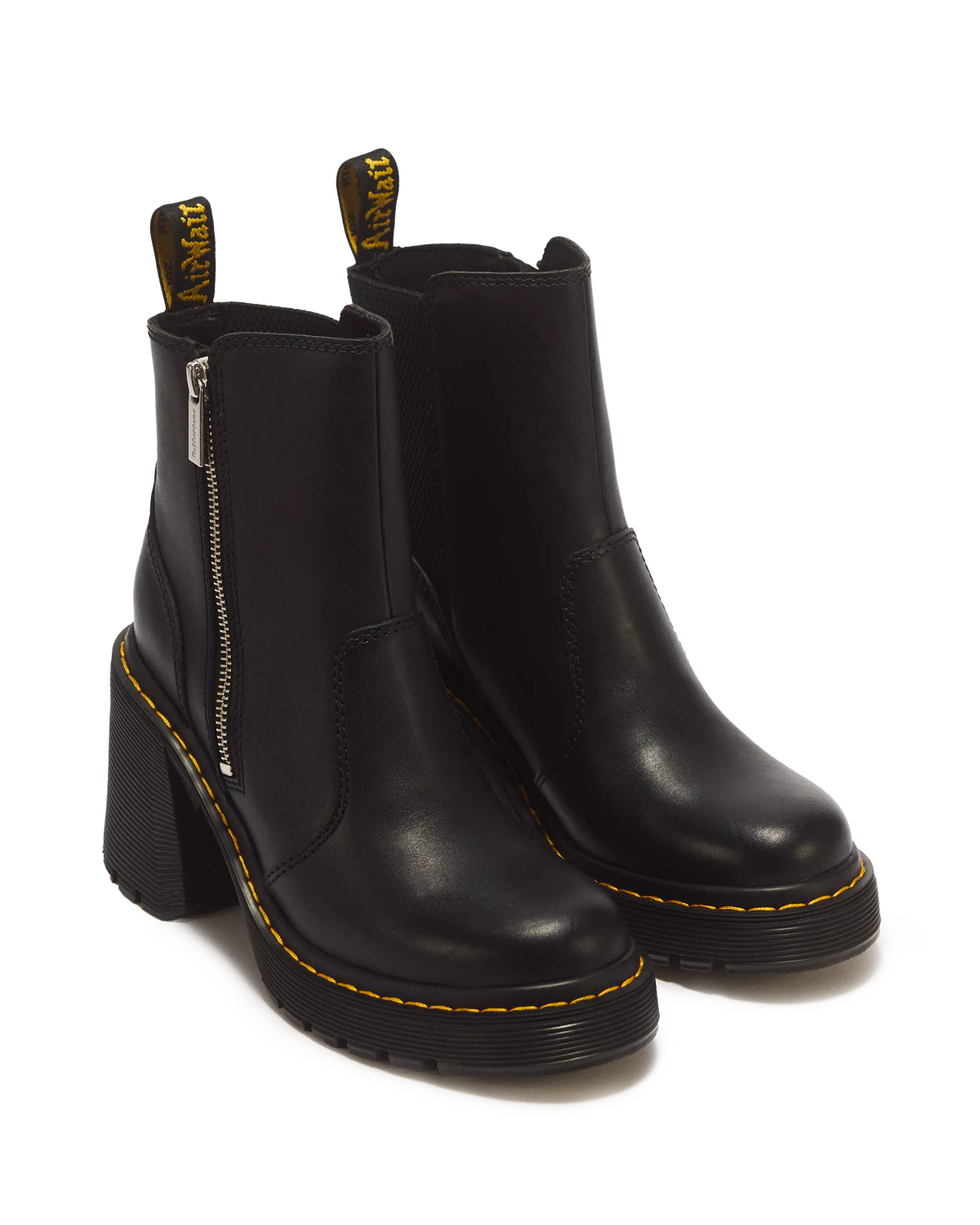 Spence Zip Sendal Leather Heeled Boots