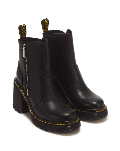 Spence Zip Sendal Leather Heeled Boots