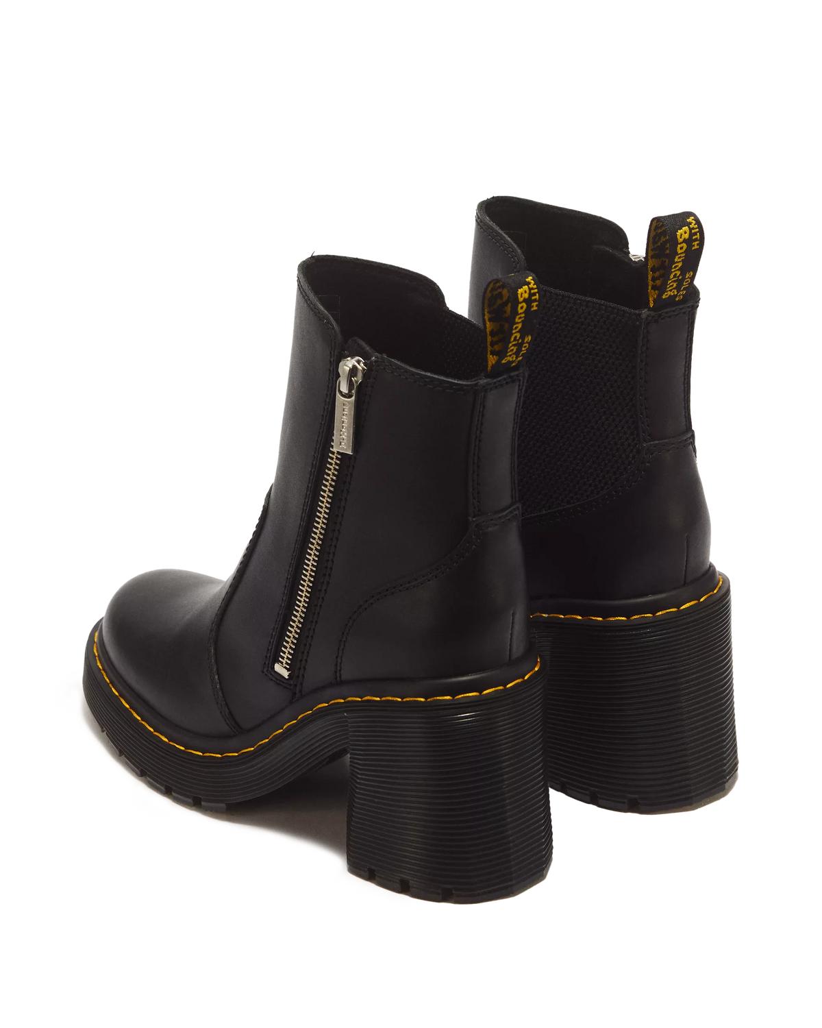 Spence Zip Sendal Leather Heeled Boots