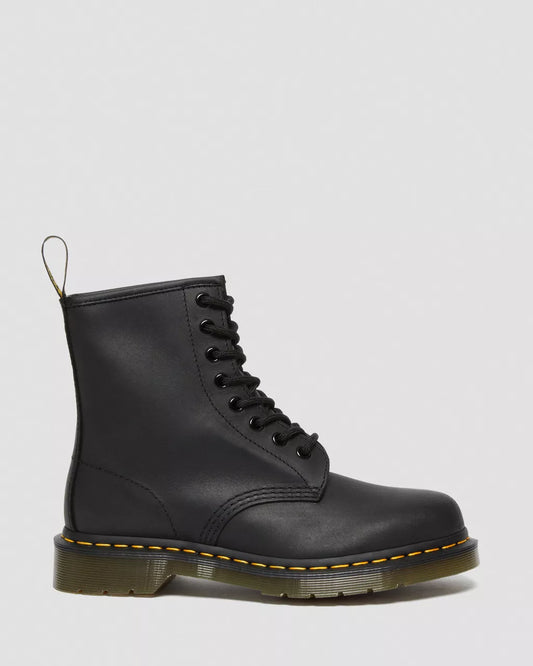 1460 Black Greasy Leather Lace Up Boot
