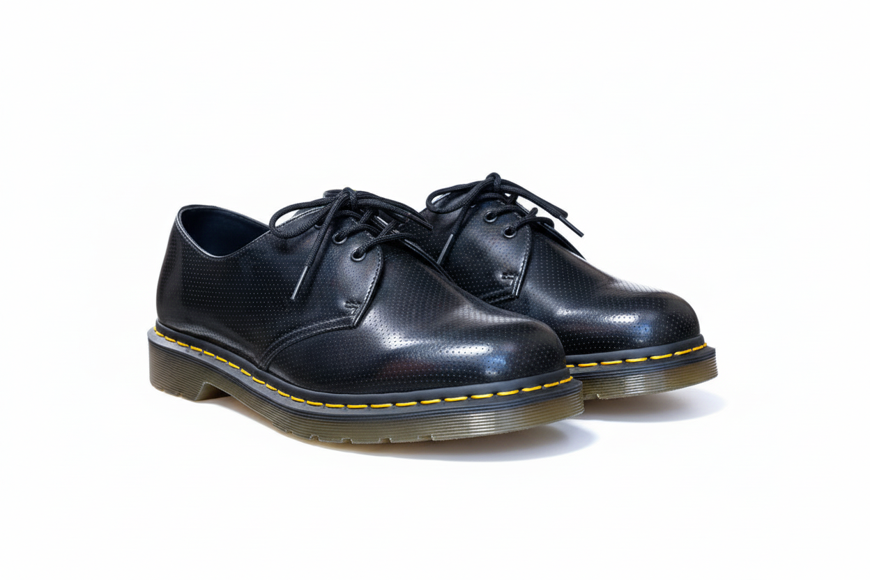 1461 Black Noir Qq Dot