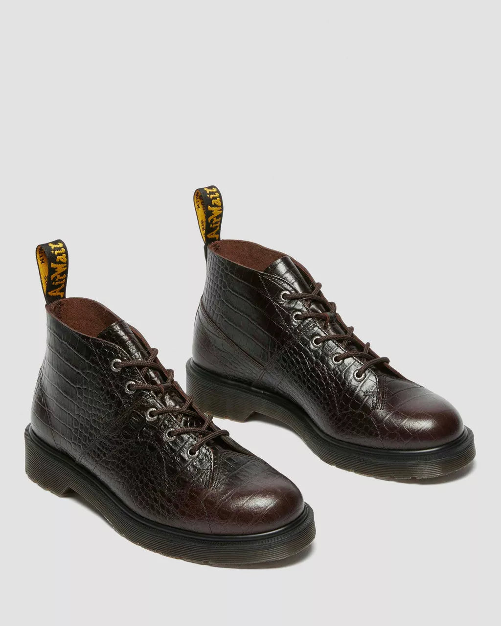 Church Crocodile Analine Leather Ankle Monkey Boots