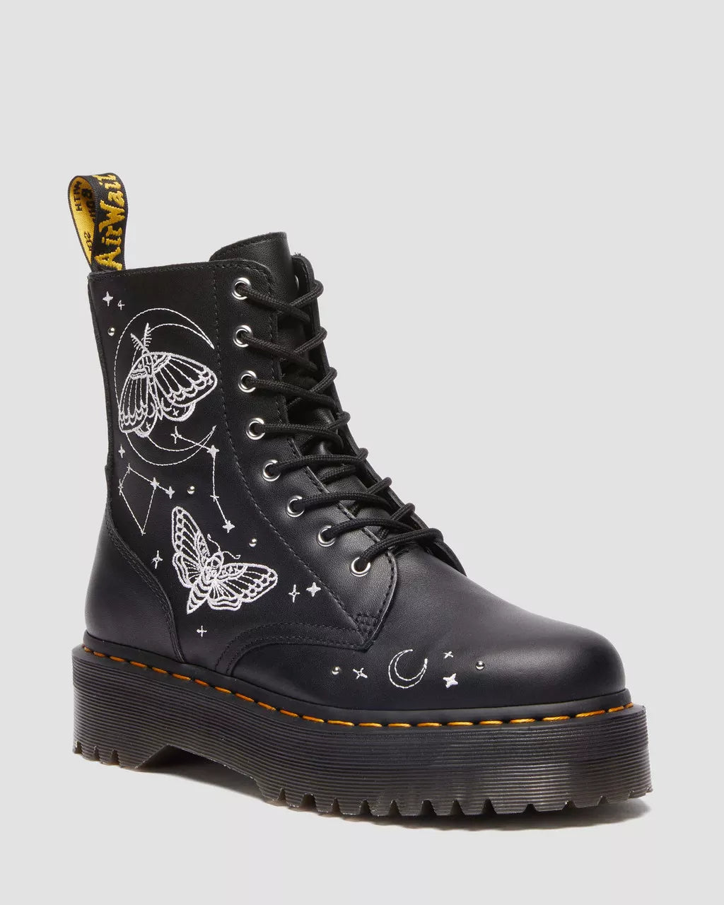 Bottes à plateforme Jadon Celestial Moth brodées