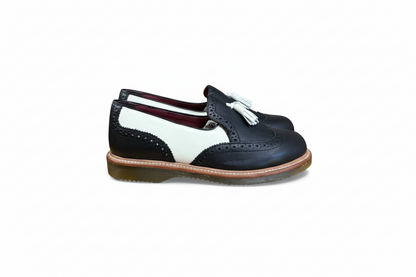 Phyllis Black Winter White Illusion + Softy T Slip On Loafer