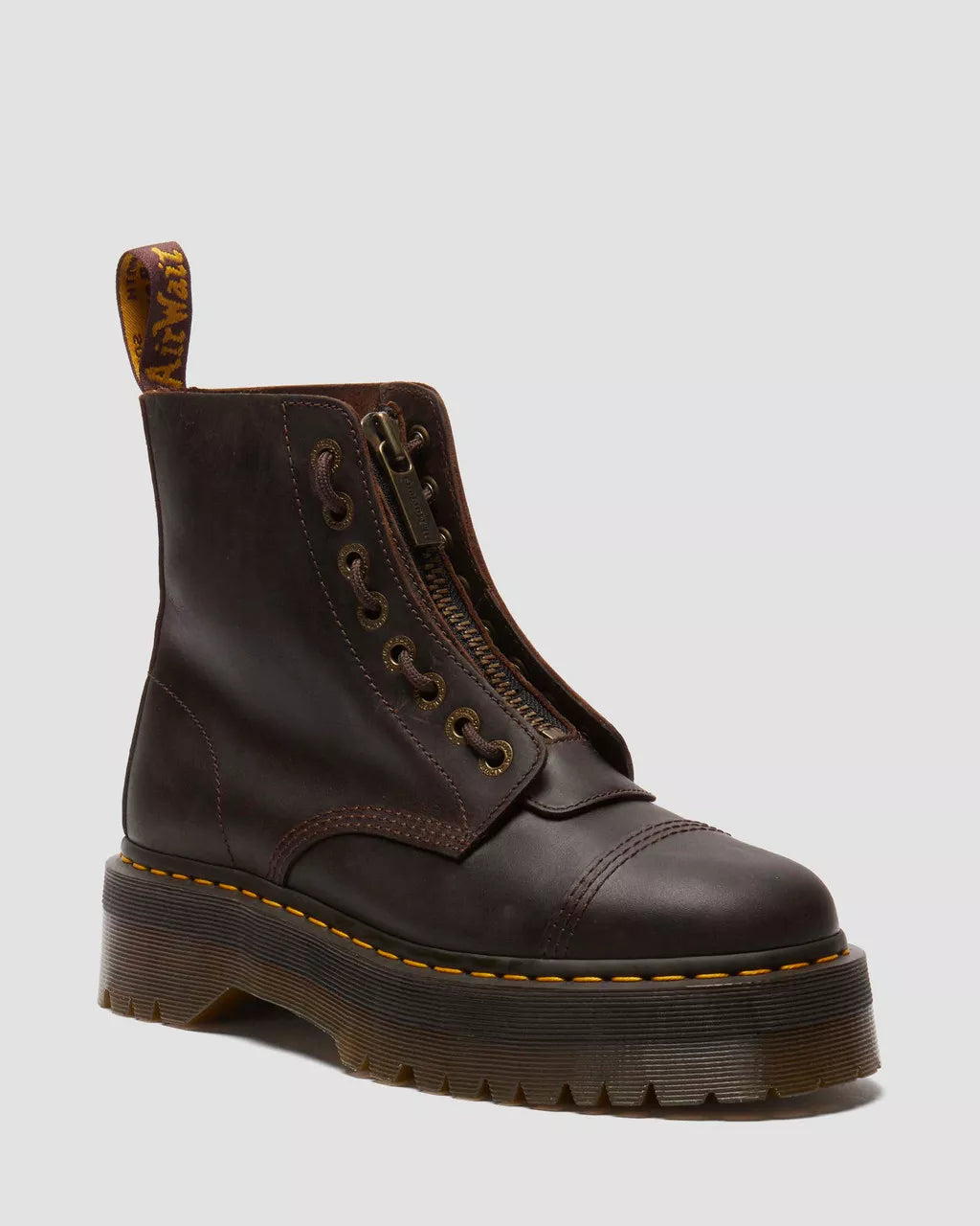 Bottes à plateforme en cuir Sinclair Crazy Horse