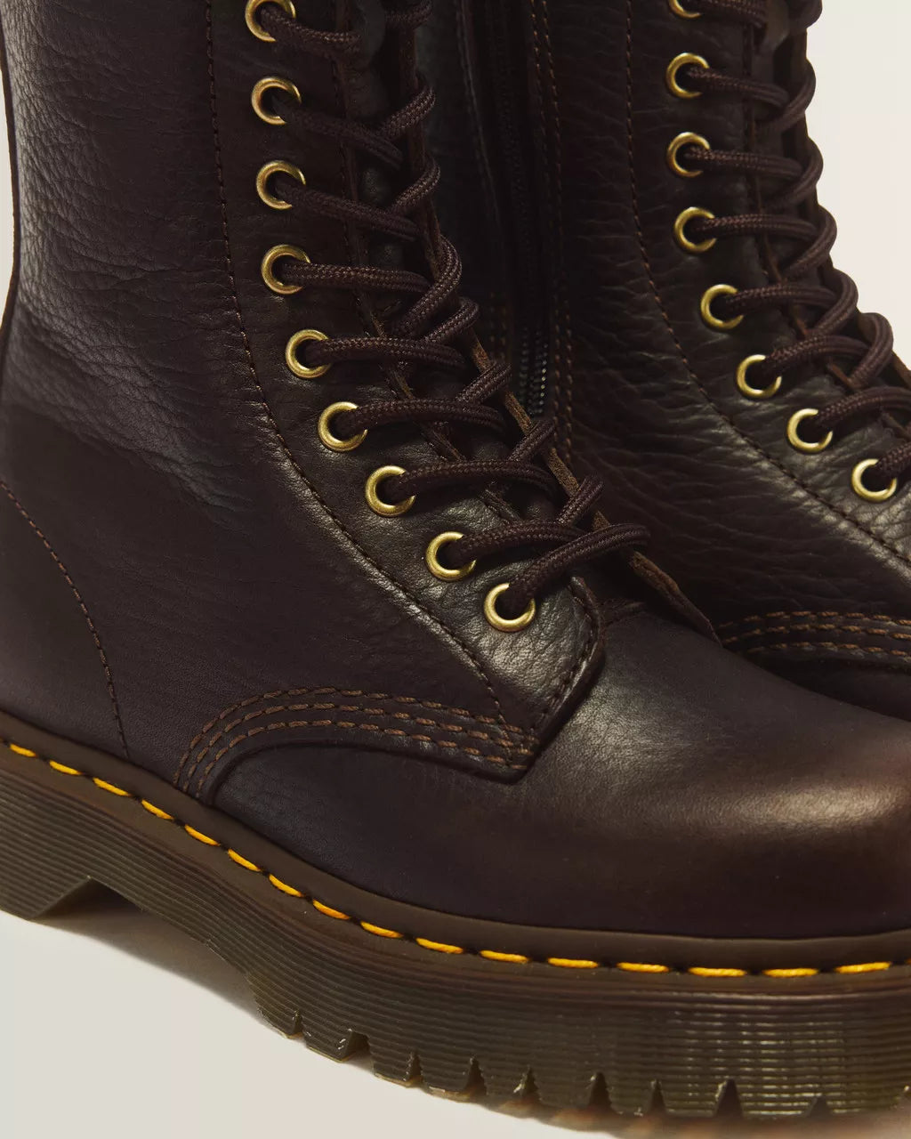 1B99 Bex 14 Eye Ambassador Leather Lace Up Boot