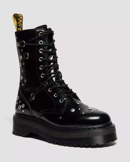 Bottes plateformes en cuir Jadon Hi Studded Buttero