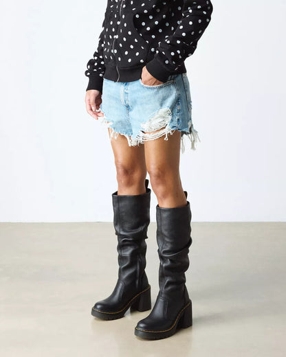 Kasey Virginia Leather Tall Heeled Boots