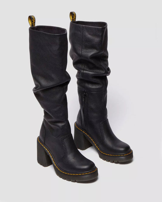 Kasey Virginia Leather Tall Heeled Boots