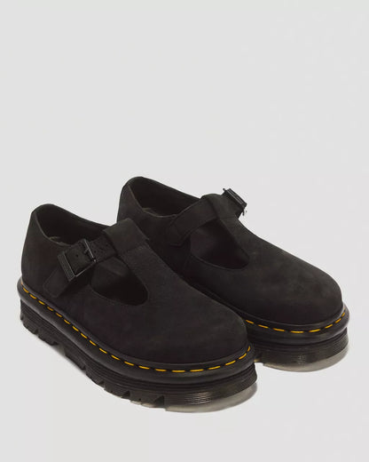 Zebzag Milled Nubuck Mary Jane Shoes