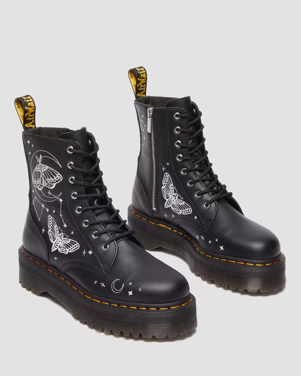 Bottes à plateforme Jadon Celestial Moth brodées