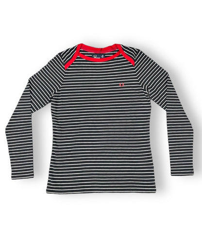 Fred Perry Boat Neck Striped Top