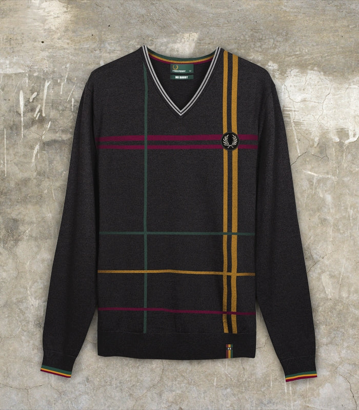No Doubt x Fred Perry Twin Tipped V Neck Jumper
