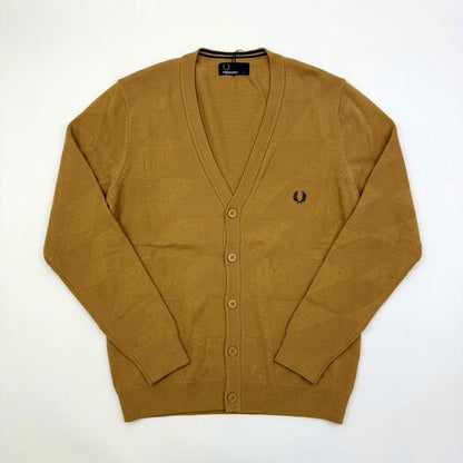 Fred Perry K8221 Argyle Knitted Cardigan