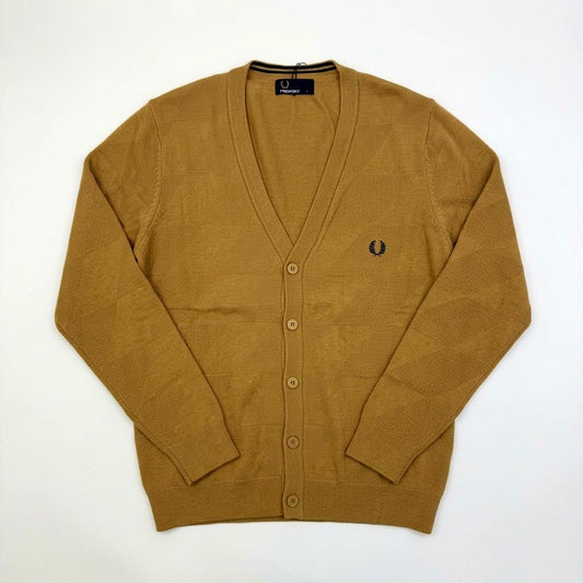 Fred Perry K8221 Argyle Knitted Cardigan