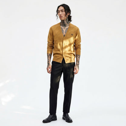 Fred Perry K8221 Argyle Knitted Cardigan
