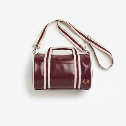 Fred Perry Classic Mini Barrel Bag Oxblood/Ecru