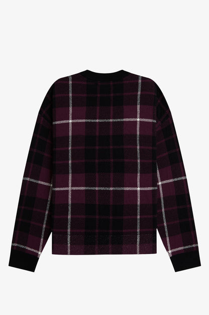 Fred Perry Bouclé Tartan Jumper