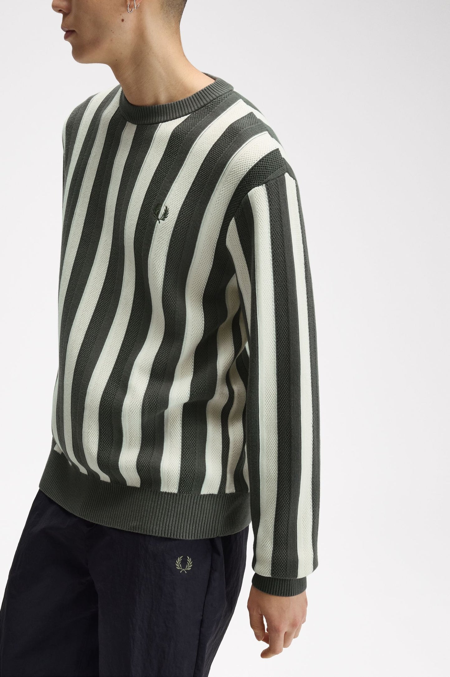 Fred Perry Textured Stripe Jumper