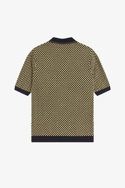 Chequerboard Knitted Shirt