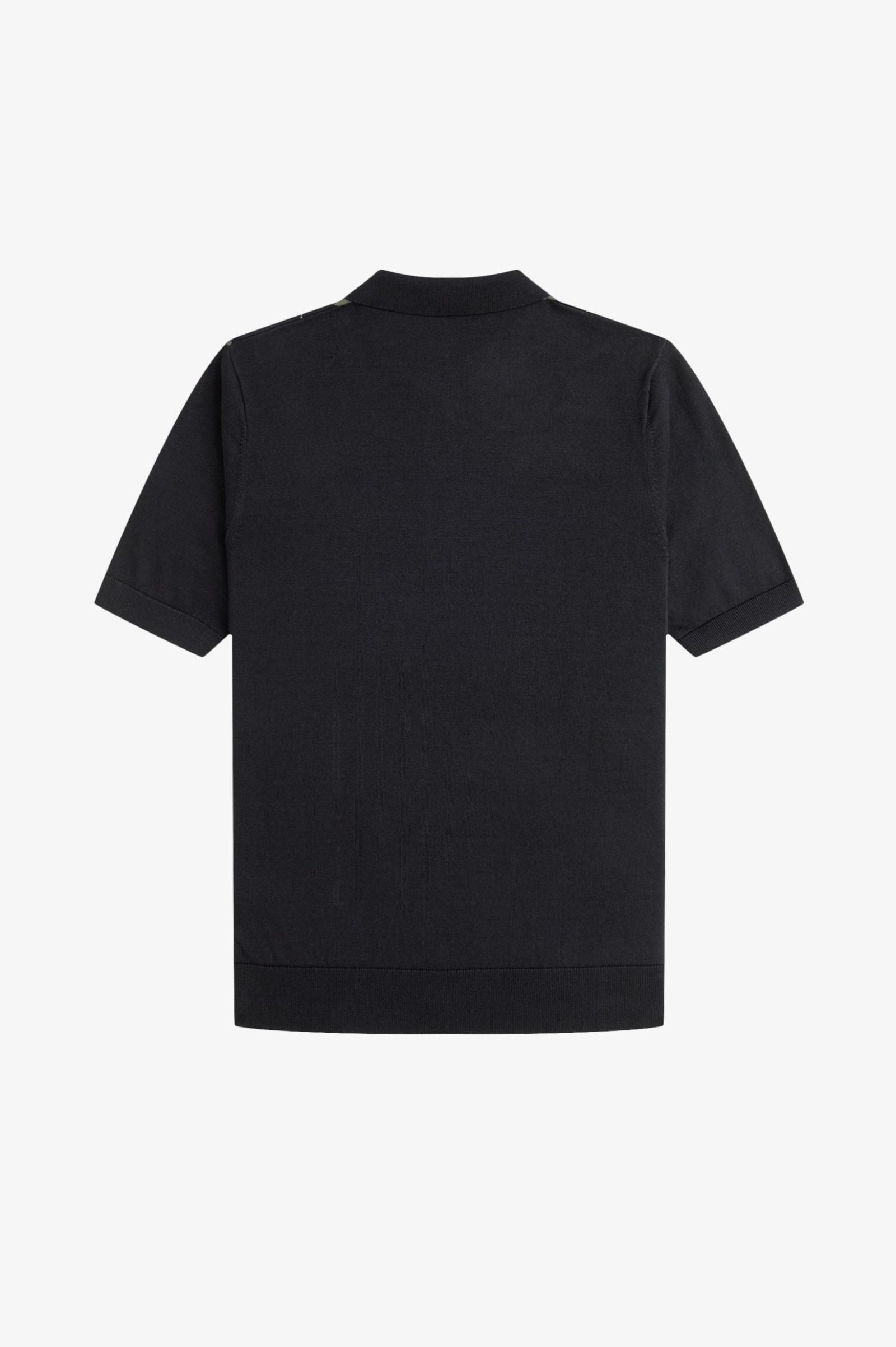 Black t-shirt on a white background
