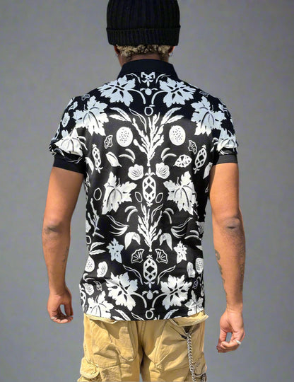 Fred Perry Botanical Print Polo Shirt