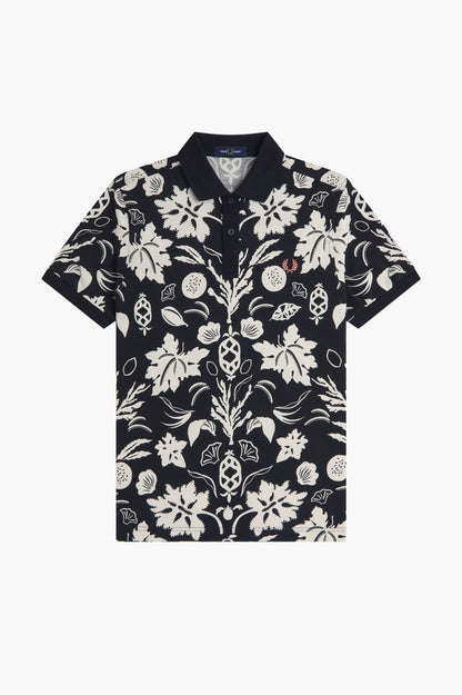 Fred Perry Botanical Print Polo Shirt