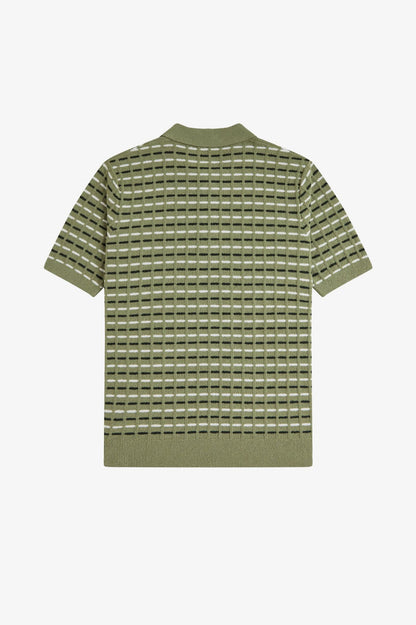 Fred Perry Boucle Ribbed Knitted Shirt