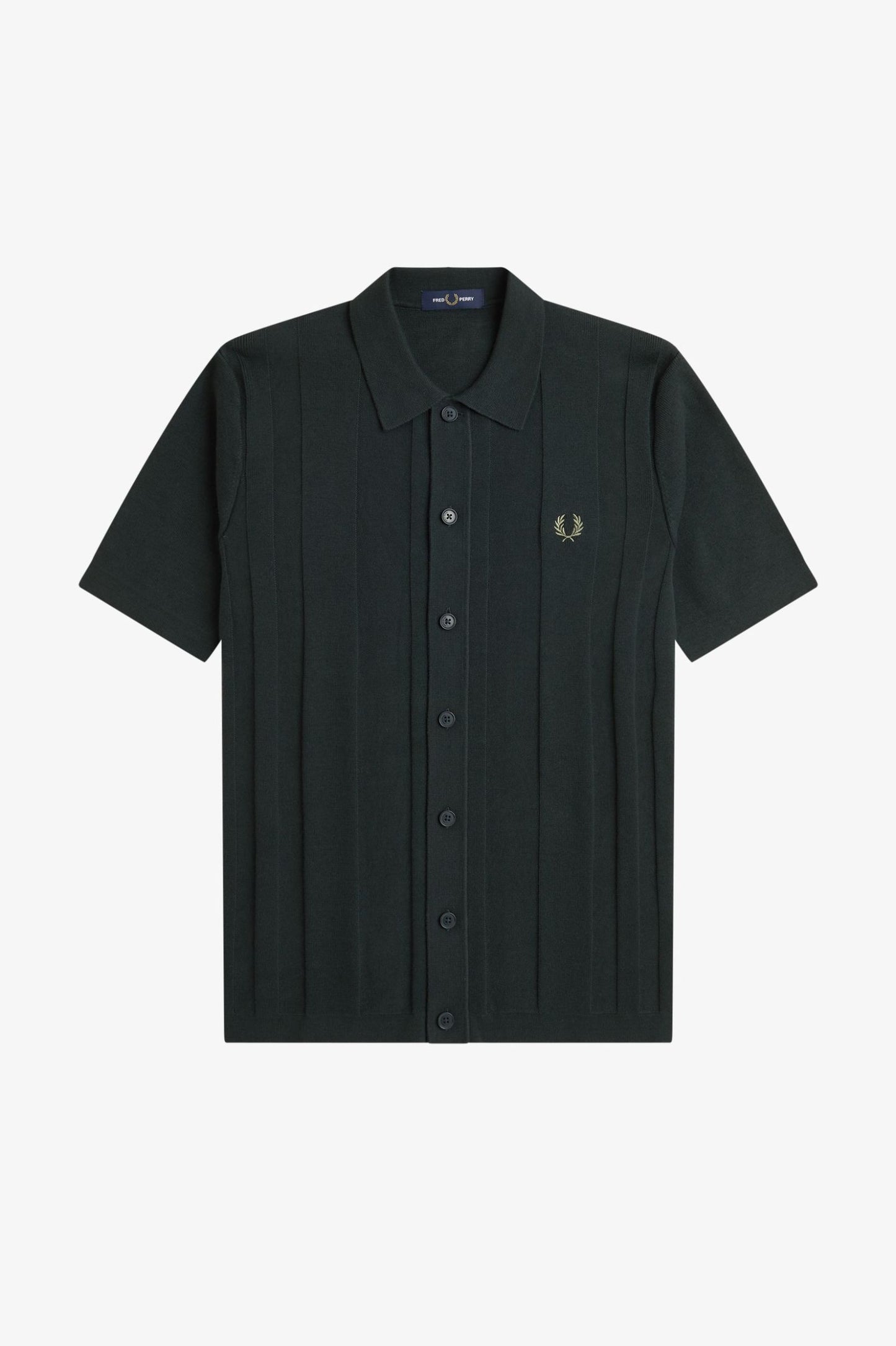 Fred Perry Button Through Ss Shirt