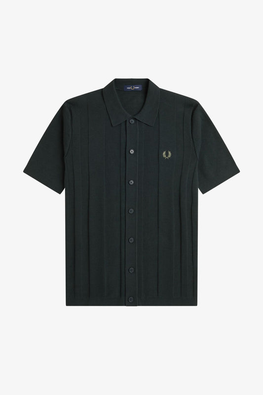 Fred Perry Button Through Ss Shirt