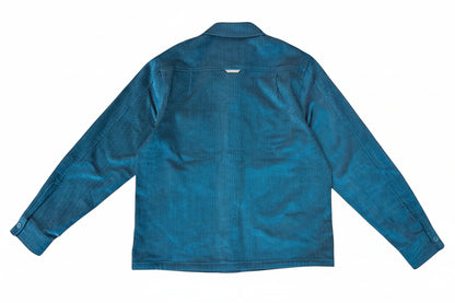 Blue jacket on a white background