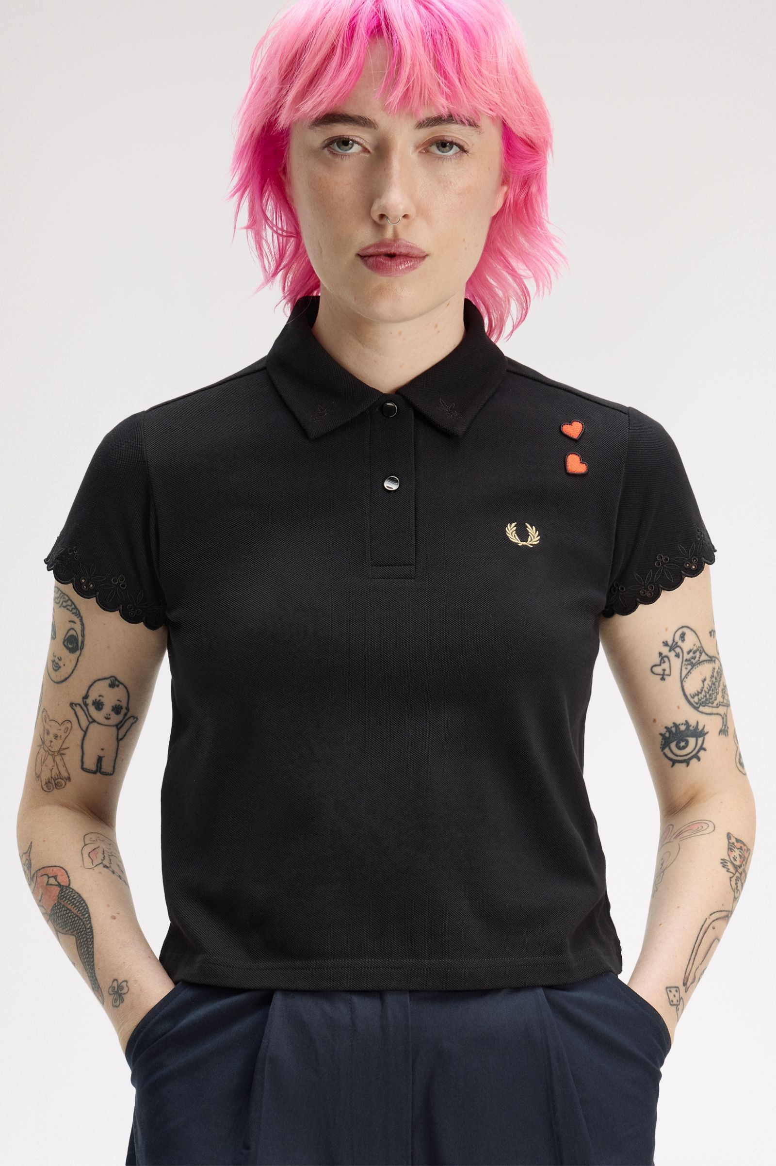 Fred Perry Embroidered Detail Polo Shirt – Posers Hollywood