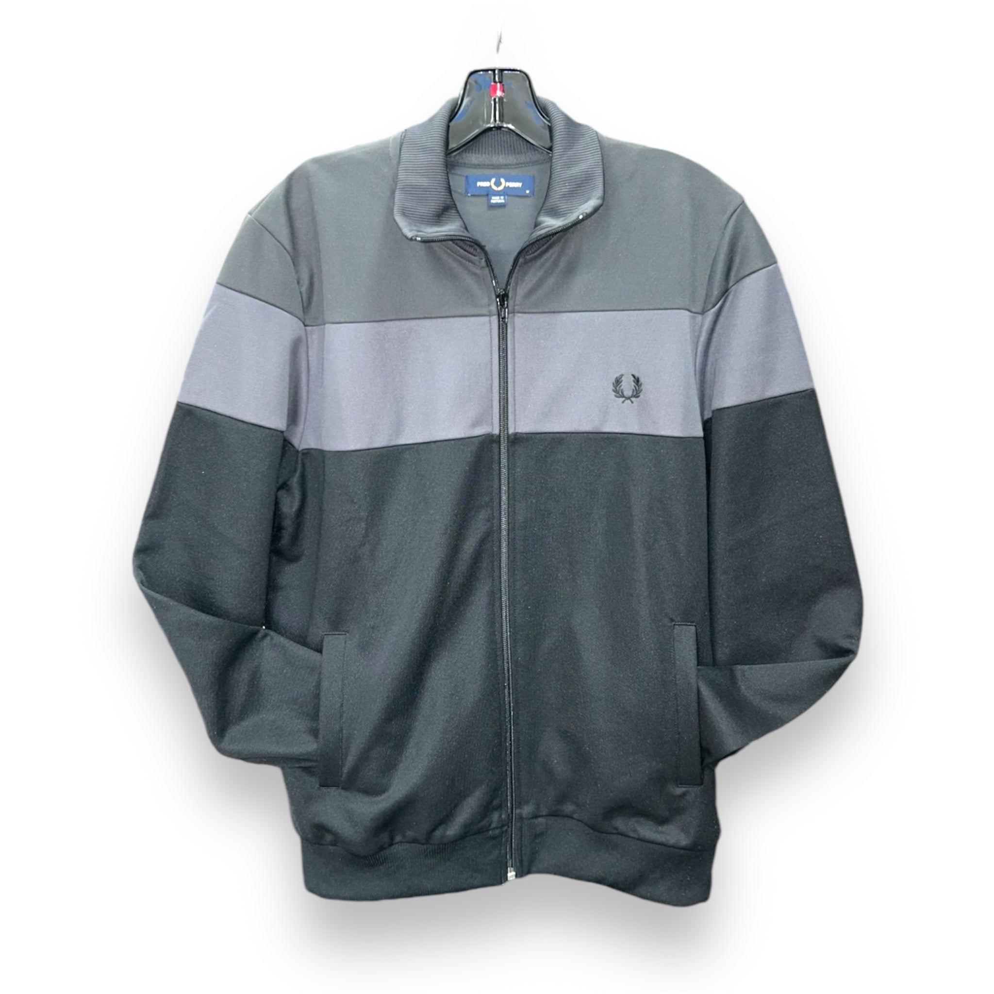 Fred Perry Gunmetal Colour Block Track Jacket – Posers Hollywood