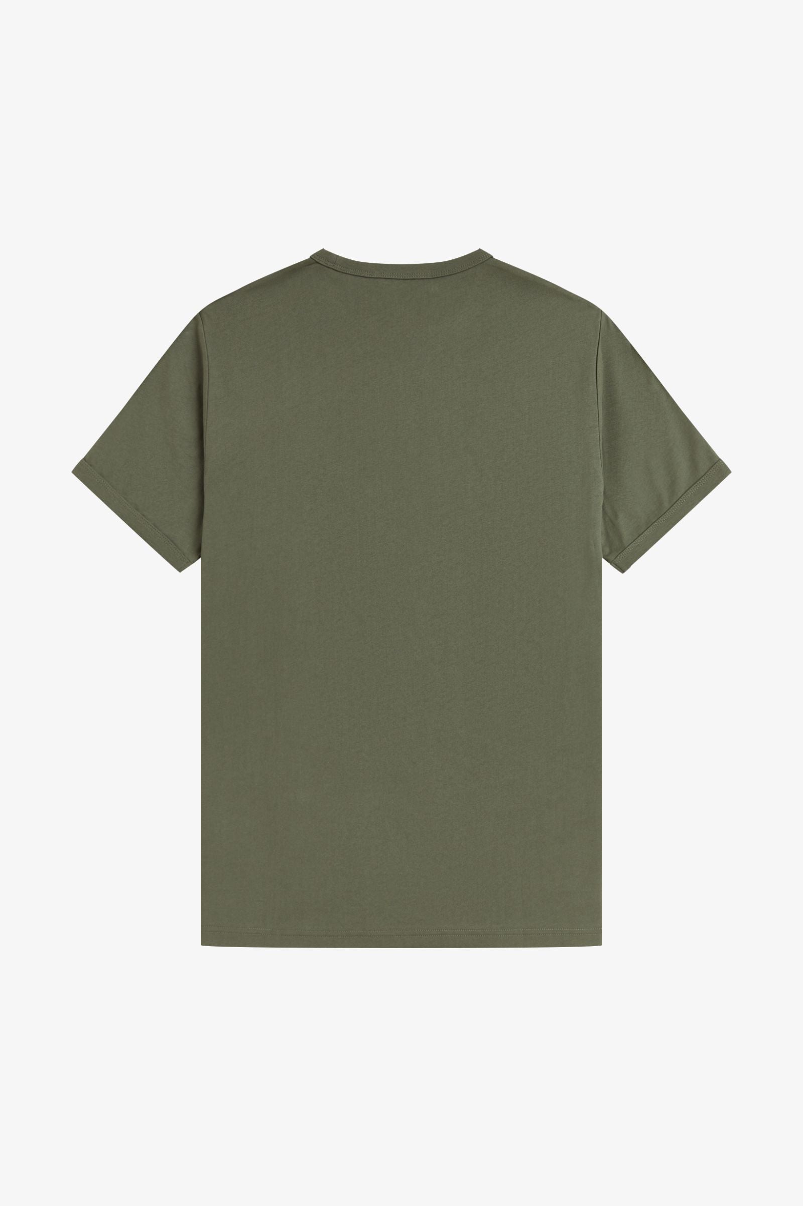 Black t-shirt on a white background