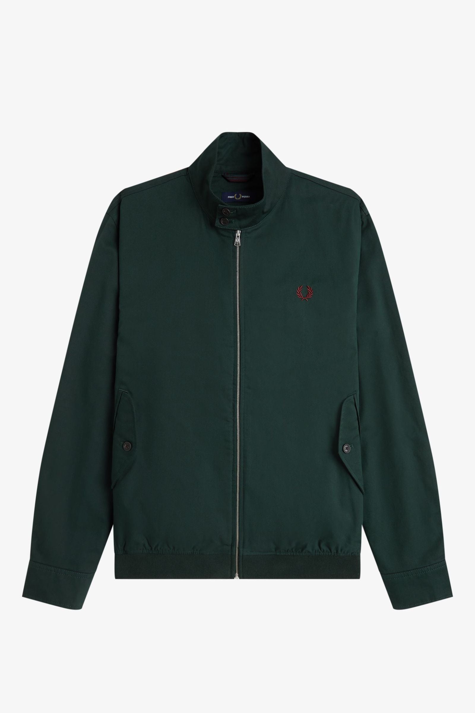 Green jacket on a white background